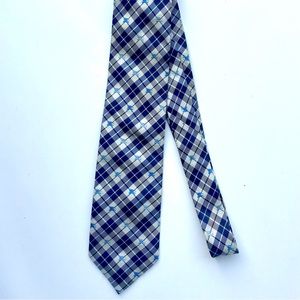 Burberry Check Silk Tie with logo